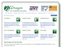 Tablet Screenshot of dragoncaraudio.co.uk
